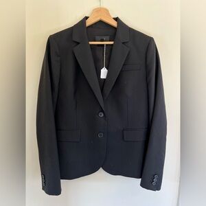 J Crew Super 120s Classic Wool Black Blazer